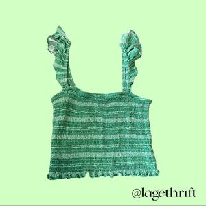 Cute green crop top